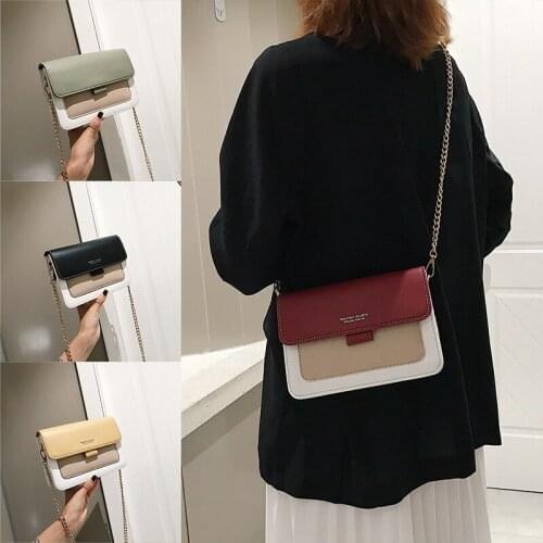 Women Fashion Handbags Luxury Shoulder Bag Multi-color Chain Messenger Bag Casual Lady Travel Square Bag Cute Flap Hasp Tote Bag
