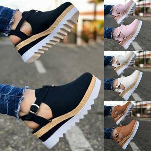 Plus Size 35-43 Platform Sandals Wedges Shoes For Women Heels Sandalias Mujer Summer Clog Womens Zapatos De Hombre