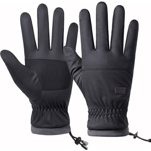 Winter Warm Gloves Plus Velvet Thick Full Finger Non-Slip Wear-Resistant Skin-Friendly Soft Comfortable Sports Cycling Gloves