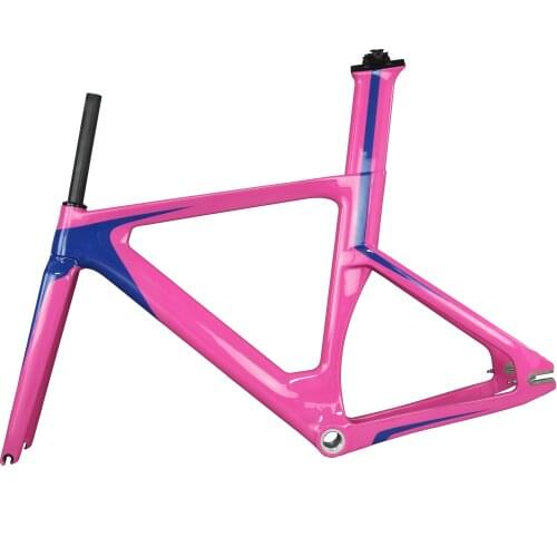 2019 toray carbon fiber t800 track frame road frames fixed gear bike frameset with fork seat post bicycle frame TR013