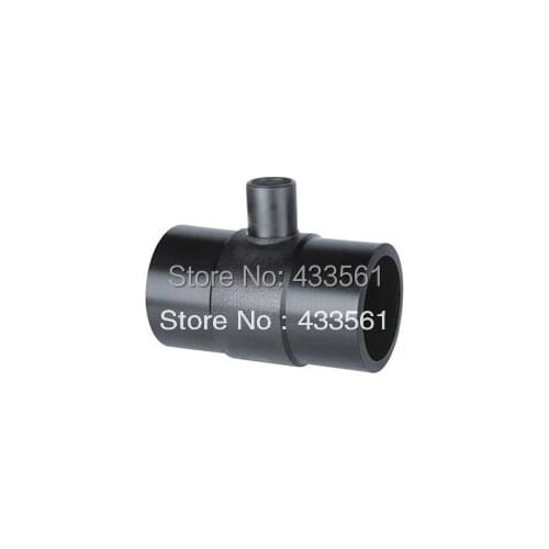 Free shipping standard 15558.2-2005 Butt fusion thermal Gas fittings reducing Tee DN63X32X63 for Oil&natural gas fluid pipeline