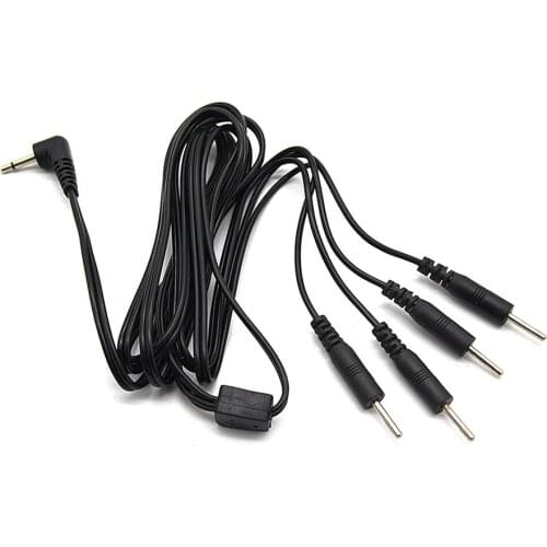 Cable010 2.35mm Type 4pcs Needle Electro Shock Cable SM Player Electric Shock Sex Toys for Adult Game Medical Themed Toys