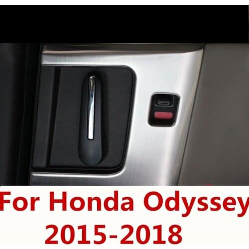 For Honda Odyssey 2015-2018 Car Styling middle door Inner Door Handle Cover Door Bowl Frame Trim Sticker Accessories decoration