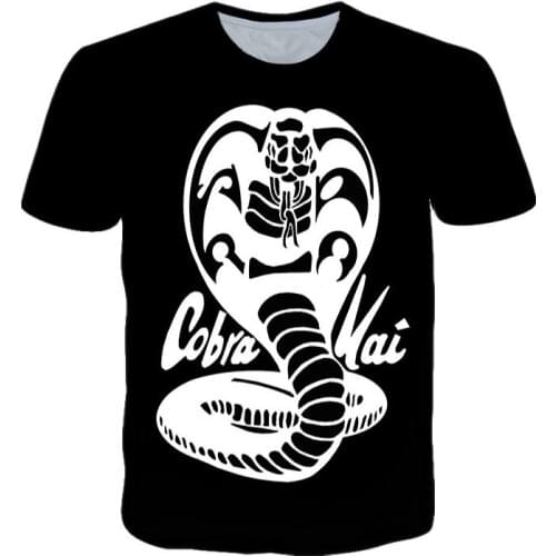 3D Printing Ferocious Cobra Mens Short-Sleeved T-Shirt Summer Hot-Selling Wild Animal Figure tshirt Casual Fashion O-Neck Tops