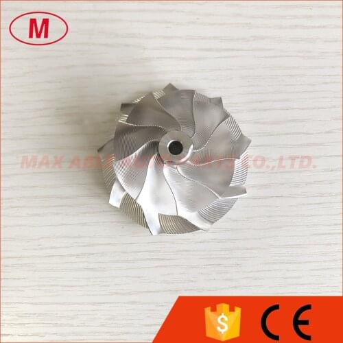 GT15-25 9+0 blades 47.00/61.98mm Point milling snake curve Turbo milling/aluminum 2618/Billet compressor wheel