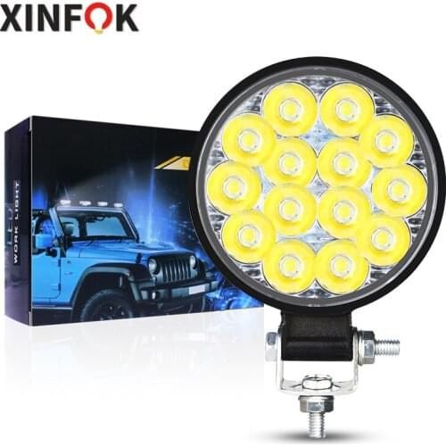 2500lm 42W Round Suv LED Headlight Work Light Spotlight LED 4x4 For Off Road ATV UTV Truck Tractor