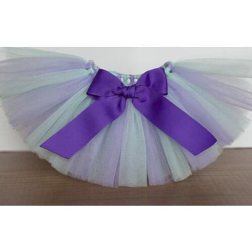 Lovely Girls Skirt Baby Handmade Tulle Pettiskirt Tutu with Ribbon Bow Kids Birthday Party Skirts Children Ballet Dance Skirts