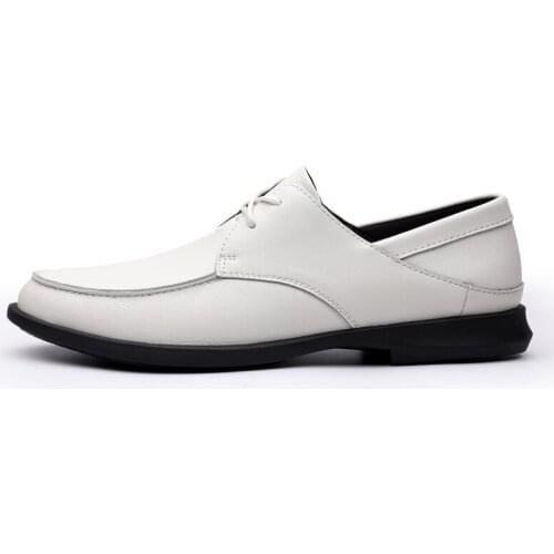 Men Oxfords Genuine Leather Dress Shoes Lace Up Mens Casual Shoes Luxury Brand Moccasins Loafers Men 2020