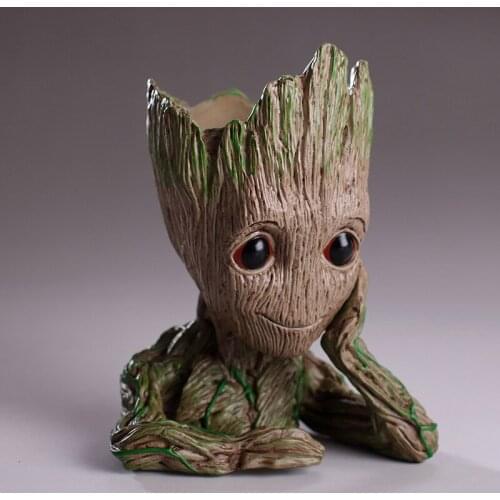 New Fashion Flower Pot Flowerpot Planter Action Figures Tree Man Model Toy For Kids Pen Holder Creative Garden Flower Planter
