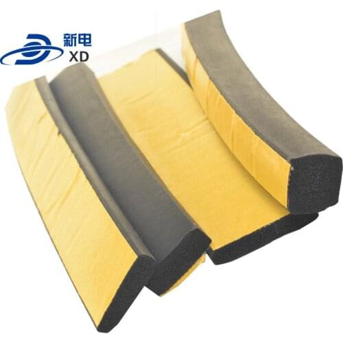 Flame retardant foaming flat rubber strip glass gasket