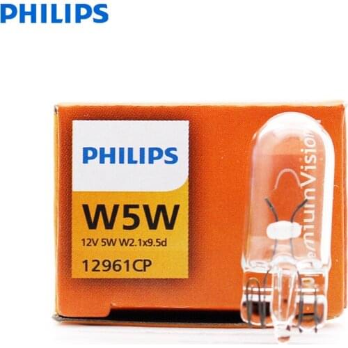 Philips Vision W5W T10 12961CP 5W Standard Car Interior Light Original Signal Lamps Door Light Reading Light Wholesale 10pcs