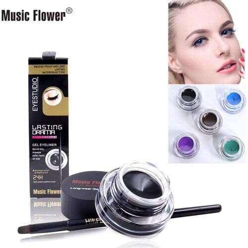 Hot Selling Music Flower Charm Rich Eyeliner Wholesale Not Smudge Waterproof Easy to Color Makeup Cosmetic Gift for Girl