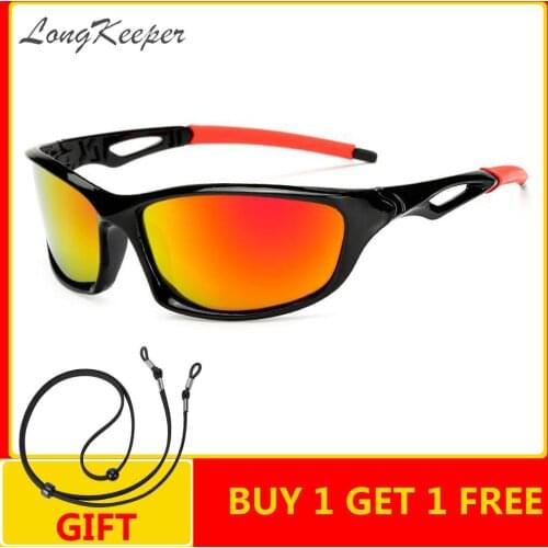 LongKeeper Classic Polarized Mens Sunglasses Male Sport Driving Goggle Women Mirror Sun Glasses UV400 Oculos Masculino