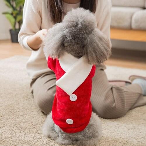 Dog Sweater Christmas Dog Clothes Winter Cat Puppy Pet Apparel Chihuahua Yorkshire Pomeranian Poodle Pug French Bulldog Clothing