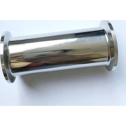 Freeshipping 1Pcs Tri Clover Sanitary Spool Tube With 38MM/51MM/63MM Ferrule Clamp End 4''-22'' Length Tube Stainless Steel 304