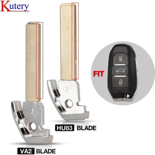 Kutery Smart Remote Key Shell blade for Peugeot 308 3008 4008 5008 508 expert Citroen picasso C4 DS4 5ls ds6 ds7 va2 HU83 Blade