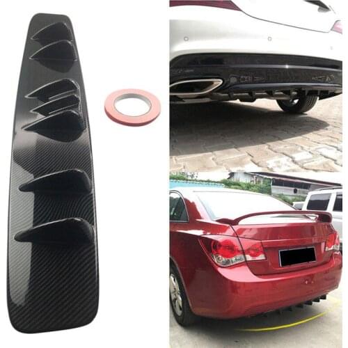 Universal 84CM Car Rear Bumper Car Spoiler Lip Diffuser Lower Bumper Shark Fins Rear Spoiler Splitters Protector Spoiler Lip