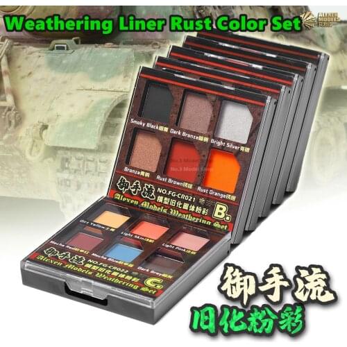 Weathering Liner Rust Color Set Scenario Do Old Special Models Aging Solidified Natural Soil Pastel