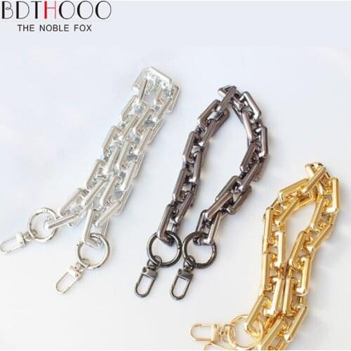 Vintage Golden Silver Acrylic DIY Removable Thick Chain Cloud Bag Accessories Handbag Shoulder Bag Strap Accessories