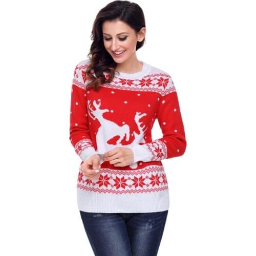 2019 Women Yoga Sweater Coat Hoodies Sportswear for Womens Long Sleeve Round Neck Reindeer in The Snow Christmas Jumper Cardigan