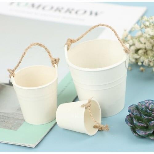 1PC White Cute Simulation Water Bucket 1/12 1/6 Fairy Home Kitchen Pretnd Play Game Doll house Miniature Dollhouse Accessories
