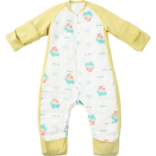 100% Cotton Baby Sleeping Bag Infant Sleepsacks Newborn Anti Tipi 1-3Years ChildrenS Sleeping Bag Animal Printed sleeping kick