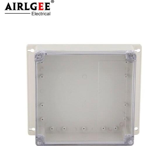 192 * 188 * 70mm Ip65 waterproof outdoor cable wall-mounted junction box PC / ABS plastic transparent cover electrical terminal