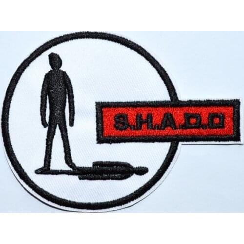 UFO - SHADO Crew Uniform Embroidered Iron on Patch, Gerry Anderson - S.H.A.D.O. (Size is about 10 * 7.5 cm)