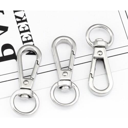 5Pcs/lot Stainless Steel Key Buckles Luggage Chain Diy Necklace Bracelet Finding Buckle Jewelry Material Accessories 42*16mm