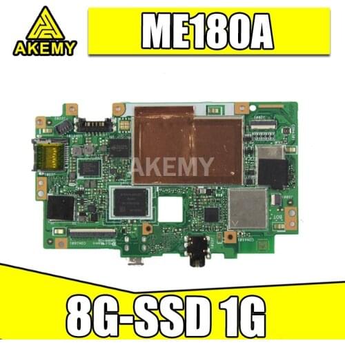 Akemy For Asus MeMO Pad HD 8 ME180A ME180 Tablets motherboard Mainboard logic boardK00L 100% TESED OK W/ 8G-SSD/1G/qc1.6