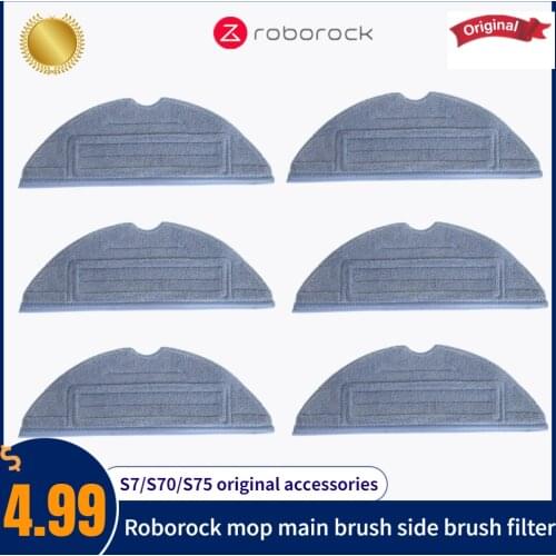 New Suitable for Xiaomi Roborock S7 T7 T7plus robot vacuum cleaner accessories-VibraRise mop cloth S7 blue gray mop accessorie