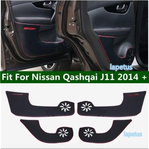 Lapetus Accessories For Nissan Qashqai J11 2014 - 2020 Car Inner Door Anti Kick Pad Mat Decoration Cover Trim / Protective Kit