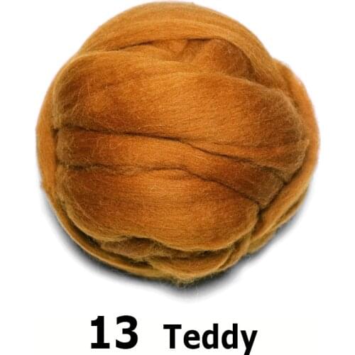 Free shipping handmade Wool Felt for felting 50g Teddy Perfect in Needle Felt 13