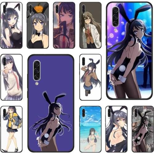Mai Sakurajima anime girl Sexy bikini Phone Cases For Samsung galaxy S note 7 8 9 10 20 fe edge A 6 10 20 30 50 51 70 lite plus