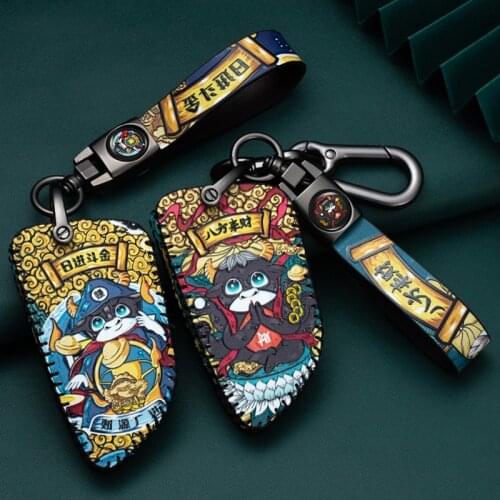 Leather Key Case Remote Cover for BMW X1 X3 X4 X5 X6 I3 Serie 1 2 5 7 M F10 E90 F30 E39 F20 G30 Keychain Holder Car Accessories
