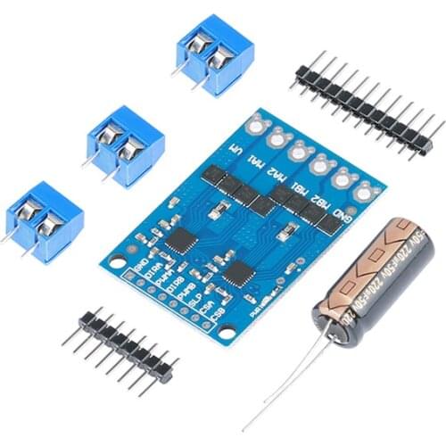 MD02 High Power Motor Driver 17A Dual H Bridge Drive Current Detection Far Ultra L298N BTS7971 for RC Car Robot DIY
