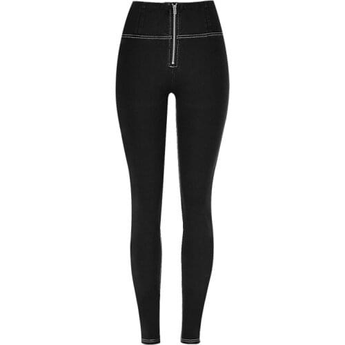 Pull On Denim Jeans Women Skinny Casual Strech Pencil Pants Zipper Push Up Leggings Peach Butt Lift Hip High Waist Jeggings Soft