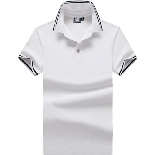 New Summer Polo T Shirt for Men Solid Color Breathable Polo Shirts Casual Fashion Turn Down Collar Cotton Polos Para Hombre