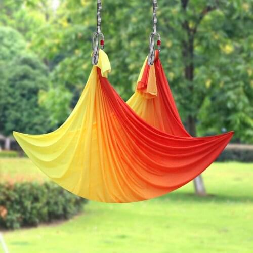 PRIOR FITNESS Aerial Yoga Hammock Fitness High Quality 8.2Meters/9Yards 100% Nylon Yoga Fabric By Dance Yoga exercise