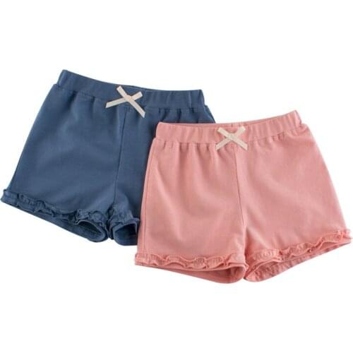 Girls' Cotton Shorts wear summer foreign style childrens clothing 2020 Korean childrens pants new baby hot pants 620
