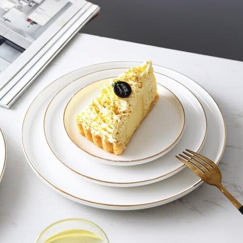 6-10" Phnom Penh Ceramic Salad Cake Plate Steak plates Western Food Dish Pizza Tray Dinner Tableware Kitchen Accessories