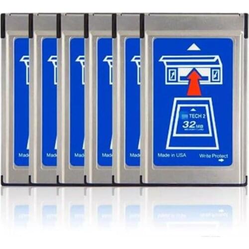 2021Top Selling Tech2 Card With 6 Software 32MB Card For G-M/S-AAB/O-PEL/SU.ZUKI/ISUZU/HOLDEN For Tech2 Diagnostic Tool Software