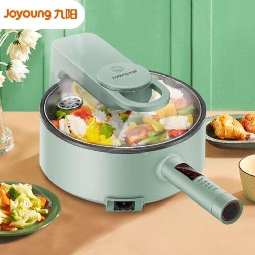 Joyoung 220V Automatic Stir Fry Machine 3L Electric Multi Cooker Non-stick Automatic Electric Frying Hot Pot Food Frying Wok