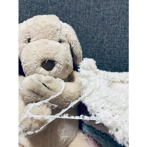 Vintage Pink Imitation Fur Line Soft Smooth Sweater Coat Scarf Hand-Woven Wool