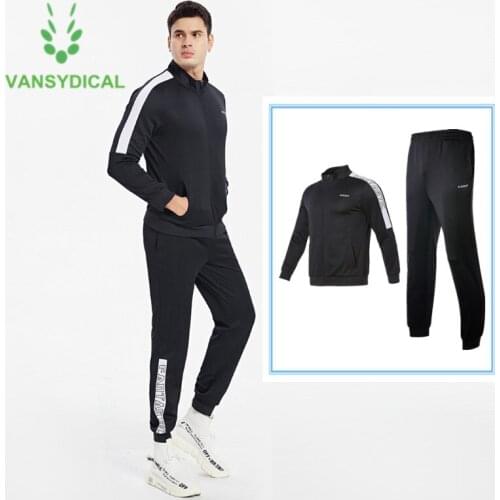 Brand Autumn Winter Sportswear Men Sports Suit Side Letters Running Set Zipper Fitness Training Jogging Workout Outfit Tracksuit
