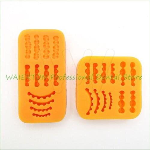 Dental lab denture laboratory wax teeth tooth rubber model inverted mold 1pcs wax rubber model base