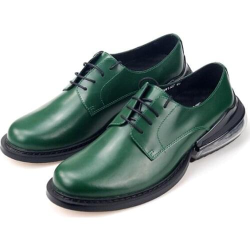 Spring Men Shoes Genuine Leather Lace up Round toe Casual Shoes Mens Shoes High-End Shoes for men