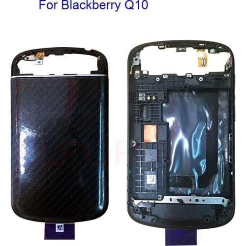Back Battery Cover Door Housing Case With Front Bezel Frame Replacement Parts For Blackberry Q10