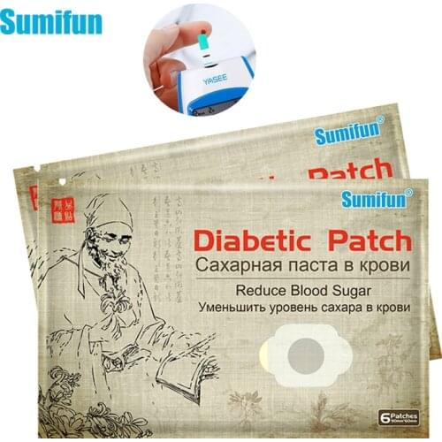 12pcs/2bags Sumifun Diabetic Patch Lowering Stabilizes Blood Glucose Sugar Balance Chinese Herbs Medical Plaster Health Care