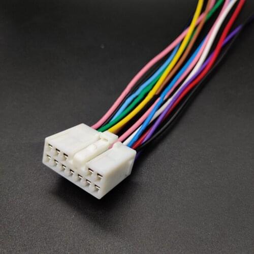 12Pin Female original quality Car power amplifier plug with 15cm wire for Toyota Lexus